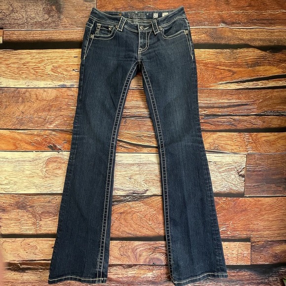 Miss Me Denim - Miss Me Jeans Womens Size 27 Boot Embroidered And Rhinestones